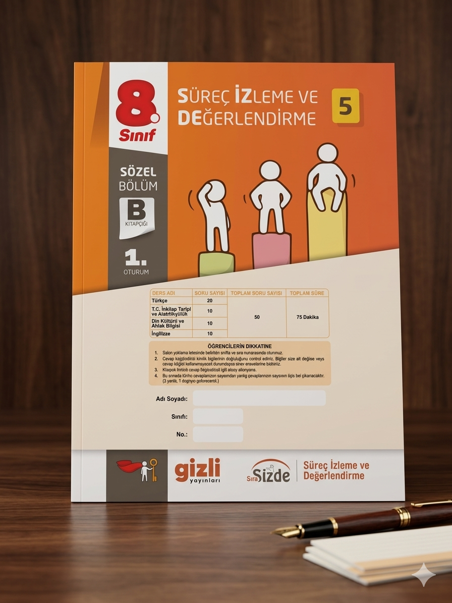 8. Sınıf LGS Deneme Sınavı 3 Adet (optik, Startfen, Gizli)